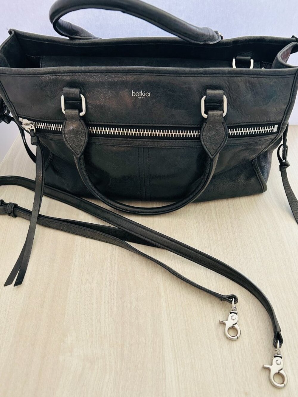 Botkier Leather Trigger Tote in Black - Picture 3 of 9